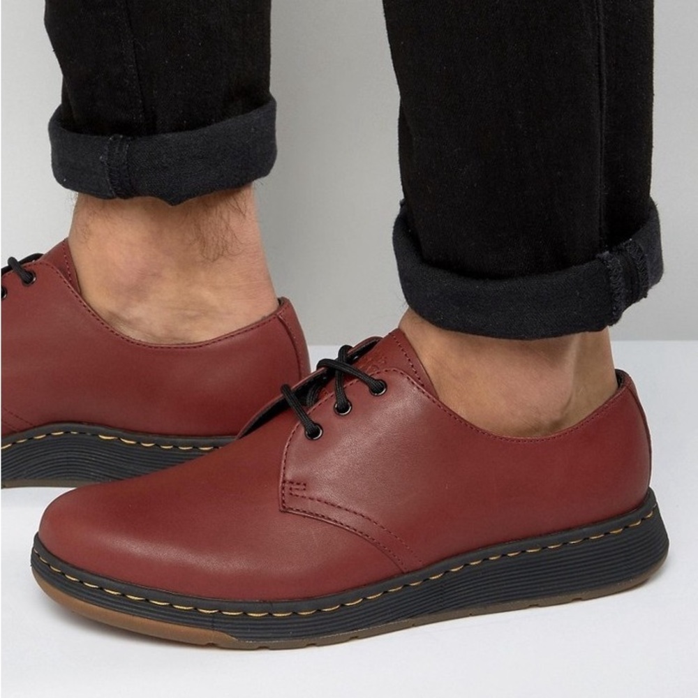Dr. Martens cavendish leather red Oxford shoe size 10